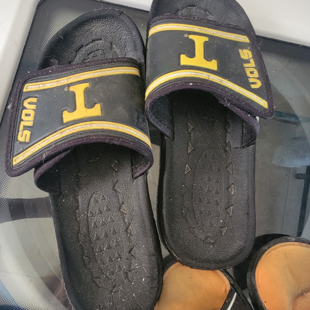 Black and Yellow Men's Slide Sandals